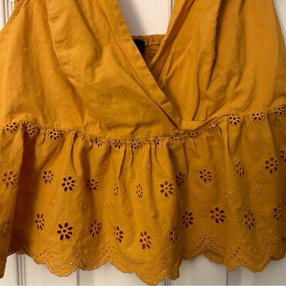 Forever 21 Plus Blouse Yellow Size 2X - Picture 3 of 6